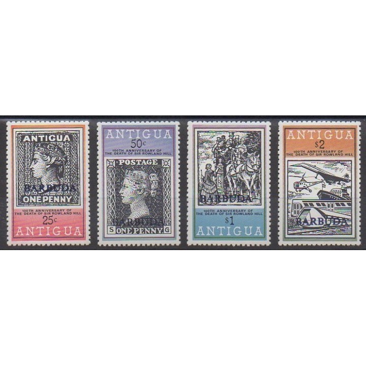 Barbuda - 1979 - No 423/426 - Timbres sur timbres