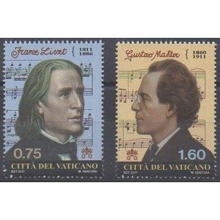 Vatican - 2011 - No 1579/1580 - Musique