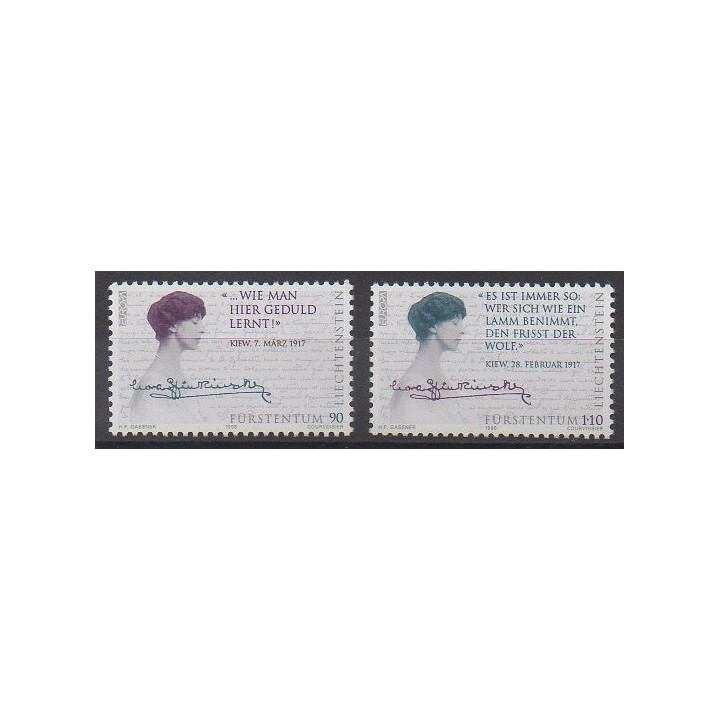 Liechtenstein - 1996 - No 1065/1066 - Célébrités - Europa