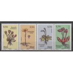 Saint-Pierre et Miquelon - 2007 - No 900/903 - Fleurs