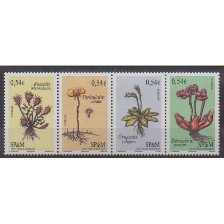 Saint-Pierre et Miquelon - 2007 - No 900/903 - Fleurs
