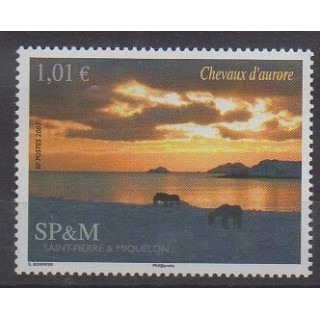 Saint-Pierre and Miquelon - 2007 - Nb 883 - Horses