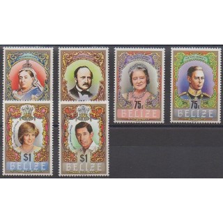 Belize - 1984 - No 690/695 - Royauté - Principauté