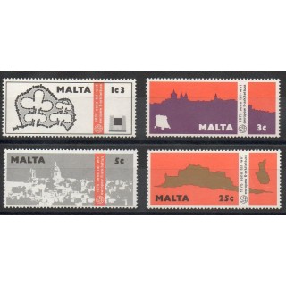 Timbres - Thème Europe - Malte - 1975- No 509/512