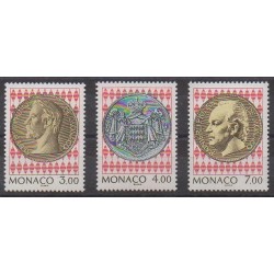 Monaco - 1994 - No 1945/1947 - Monnaies, billets ou médailles