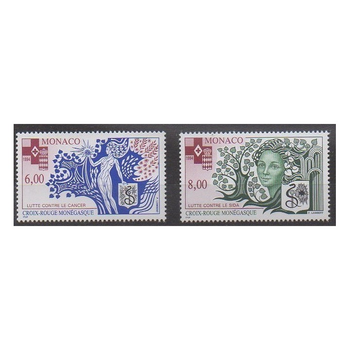 Monaco - 1994 - No 1960/1961 - Santé ou Croix-Rouge