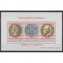 Monaco - Blocs et feuillets - 1994 - No BF66 - Monnaies, billets ou médailles