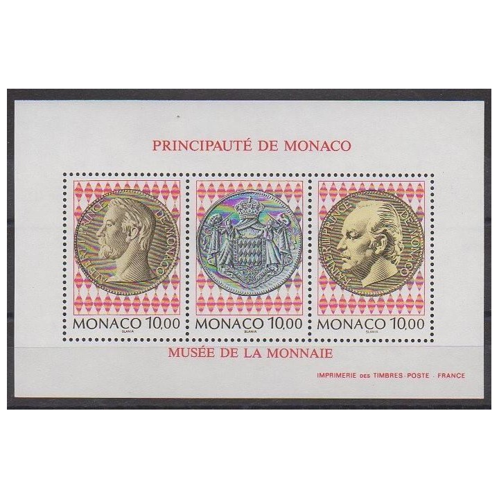 Monaco - Blocs et feuillets - 1994 - No BF66 - Monnaies, billets ou médailles