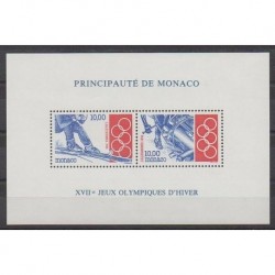 Monaco - Blocks and sheets - 1994 - Nb BF63 - Winter Olympics
