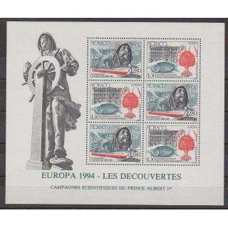 Monaco - Blocks and sheets - 1994 - Nb BF65 - Science - Europa