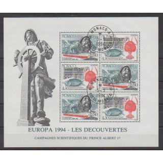 Monaco - Blocks and sheets - 1994 - Nb BF65 - Science - Europa - Used - Used