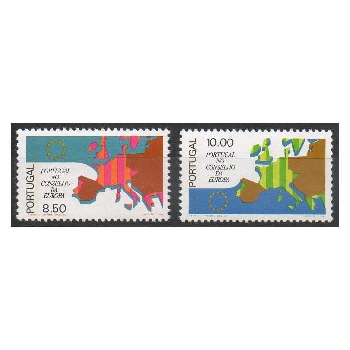 Timbres - Thème Europe - Portugal - 1977- No 1328/1329
