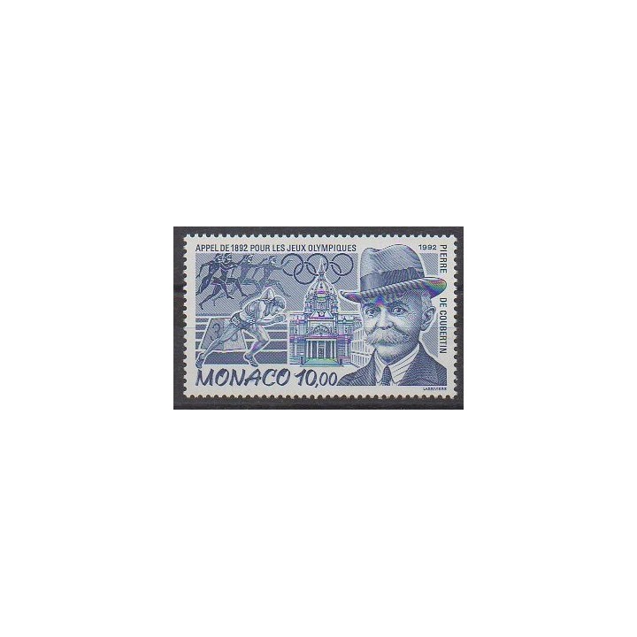 Monaco - 1992 - No 1853 - Jeux Olympiques d'été