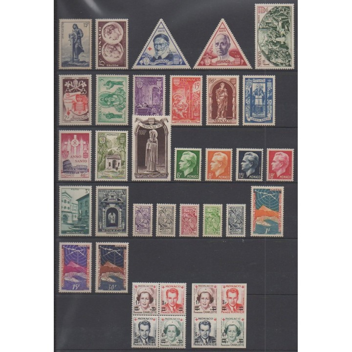 Monaco - Années complètes de 1940 à 1959 - 1951 - No 351/382B