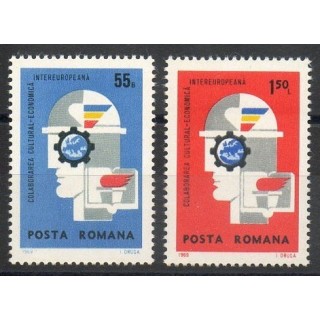 Timbres - Thème Europe - Roumanie - 1969- No 2461/2462