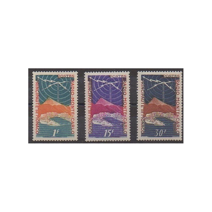 Monaco - 1951 - 376/378 - Télécommunications - Neufs avec charnière - Neuf avec charnière