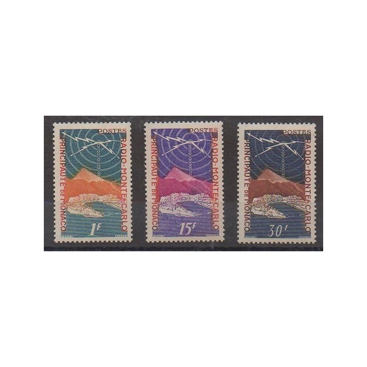 Monaco - 1951 - 376/378 - Télécommunications