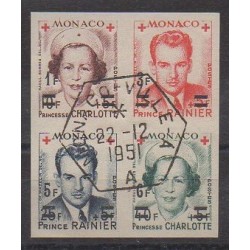 Monaco - 1951 - No 379B/382B - Santé ou Croix-Rouge - Oblitérés