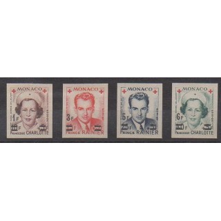 Monaco - 1951 - 379B/382B - Santé ou Croix-Rouge