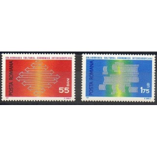 Timbres - Thème Europe - Roumanie - 1971- No 2602/2603