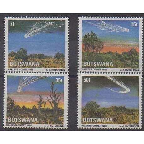 Botswana - 1986 - Nb 528/531 - Astronomy