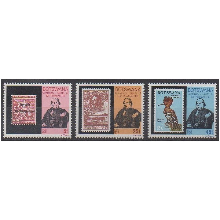 Botswana - 1979 - Nb 386/388 - Stamps on stamps