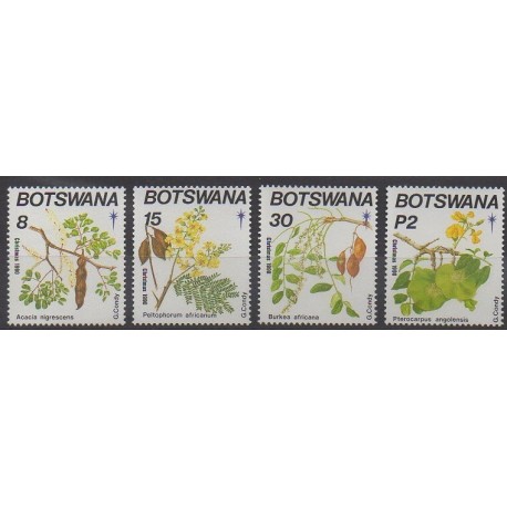 Botswana - 1990 - No 630/633 - Arbres