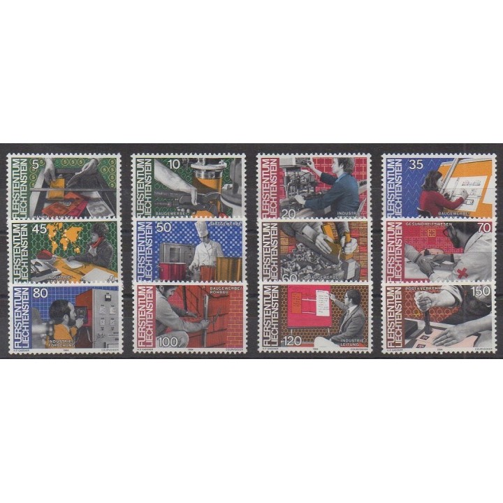 Liechtenstein - 1984 - No 790/801 - Artisanat ou métiers