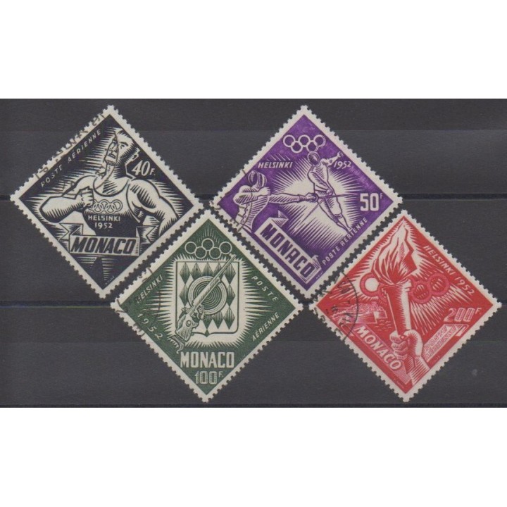 Monaco - Airmail - 1953 - Nb PA51/PA54 - Summer Olympics - Used - Used