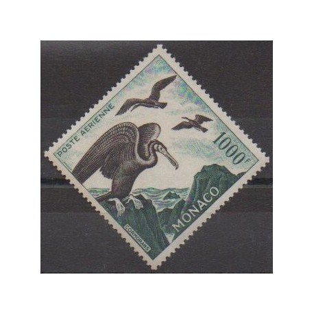 Monaco - Airmail - 1957 - Nb PA68 - Birds