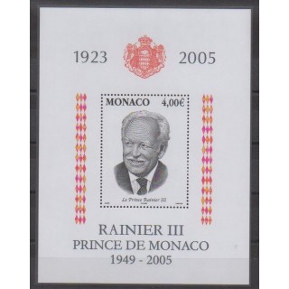 Monaco - Blocks and sheets - 2005 - Nb BF91 - Royalty