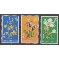 Hong Kong - 1977 - Nb 335/337 - Orchids