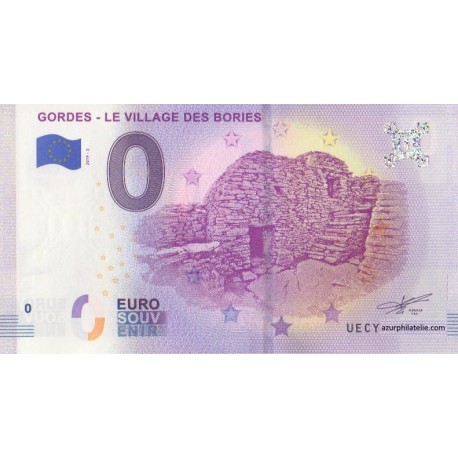 Euro banknote memory - 84 - Gordes - Le Village des Bories - 2019-2