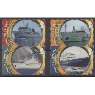 Tristan da Cunha - 2011 - Nb 987/990 - Boats