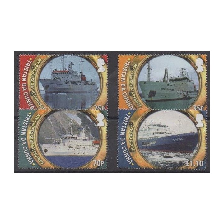 Tristan da Cunha - 2011 - Nb 987/990 - Boats