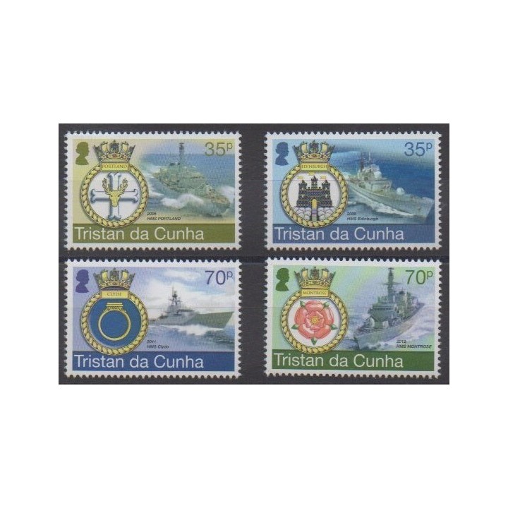 Tristan da Cunha - 2012 - No 1031/1034 - Navigation