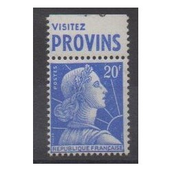 France - Variétés - 1955 - No 1011Bd avec BP "Visitez Provins"