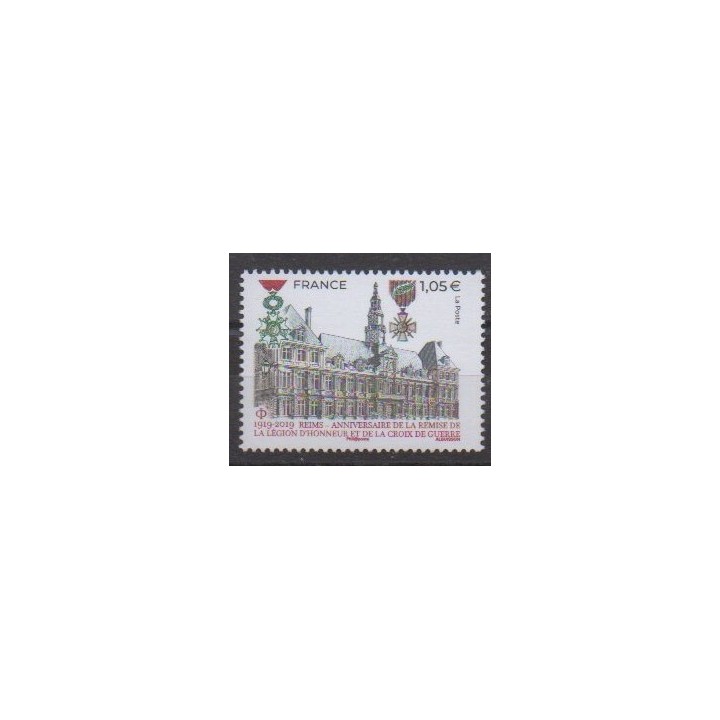 France - Poste - 2019 - No 5338 - Monnaies, billets ou médailles