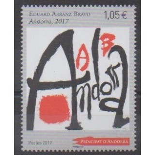 French Andorra - 2019 - Nb 832 - Paintings