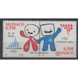 Monaco - 2006 - No 2529/2530 - Jeux olympiques d'hiver