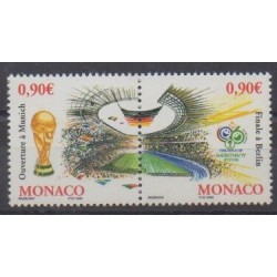 Monaco - 2006 - No 2539/2540 - Coupe du monde de football