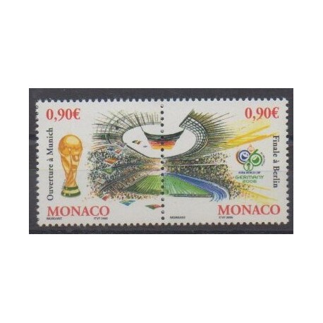 Monaco - 2006 - No 2539/2540 - Coupe du monde de football