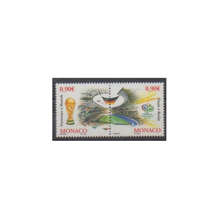 Monaco - 2006 - No 2539/2540 - Coupe du monde de football
