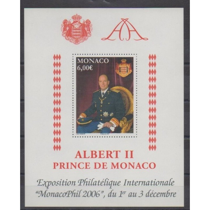 Monaco - Blocs et feuillets - 2006 - No BF92 - Royauté - Principauté