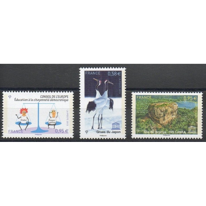 Stamps  - France - Official stamps - 2013 - Nb 156/158