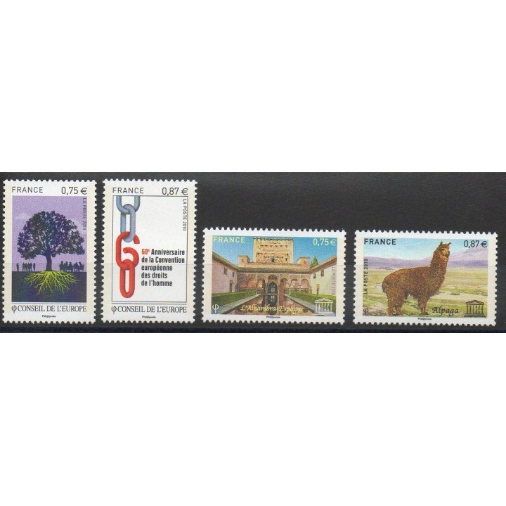 Stamps  - France - Official stamps - 2010 - Nb 146/149