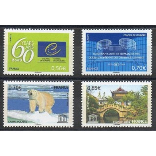 Timbres  - France - Timbres de service - 2009 - No 142/145