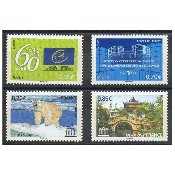 Stamps  - France - Official stamps - 2009 - Nb 142/145