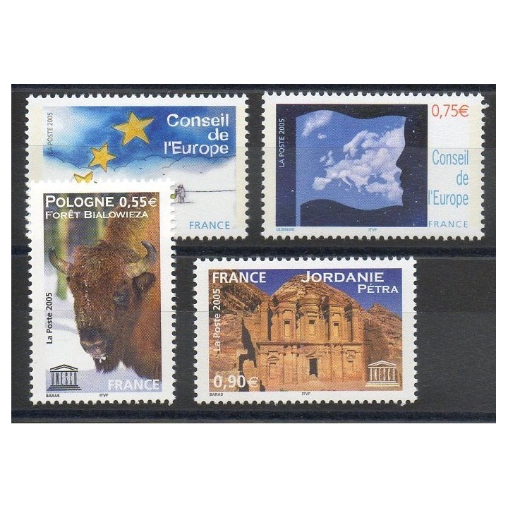 Stamps  - France - Official stamps - 2005 - Nb 130/133