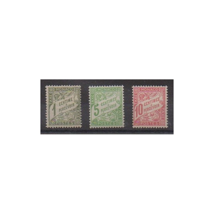 Monaco - Timbres-taxe - 1905 - No T1/T3